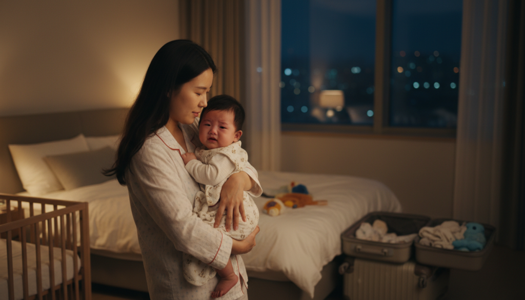 낯선 곳에서 우는 상황 낯선 곳에서 우는 상황