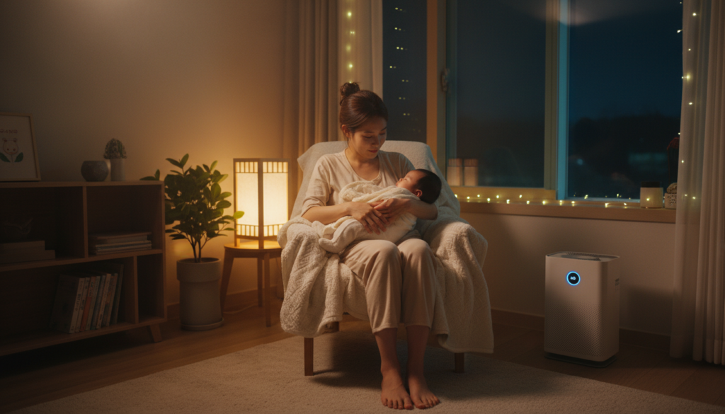 영유아 실내 공기질이 유난히 민감한 아이에게 필요할 때