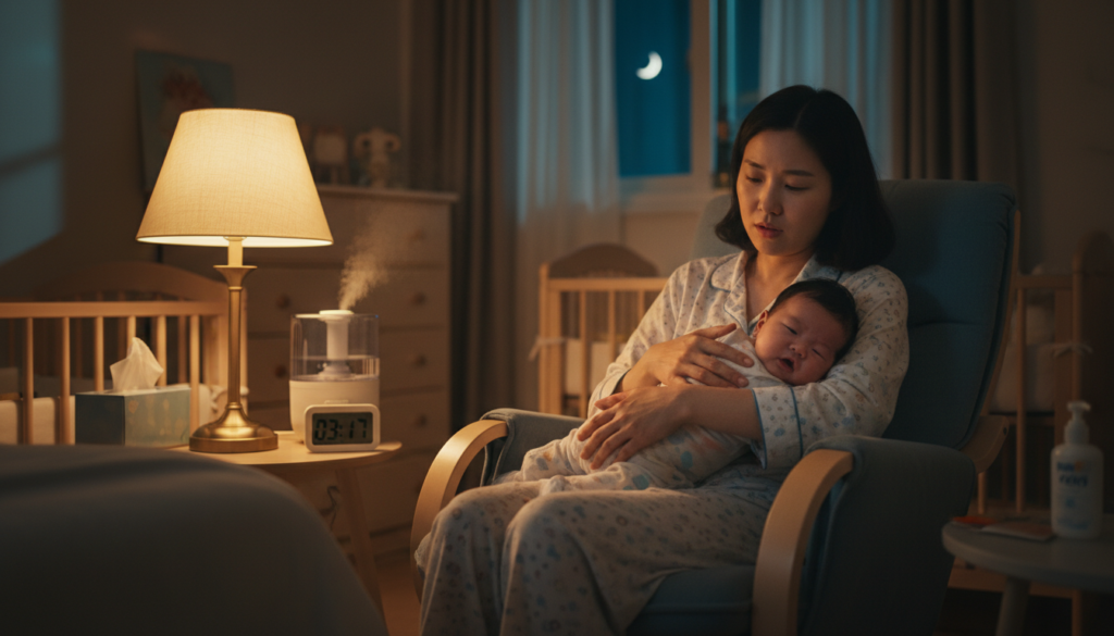 영유아 쌕쌕거림이 3일째 계속될 때, 집에서 할 수 있는 관리 기준은 영유아 쌕쌕거림이 3일째 계속될 때, 집에서 할 수 있는 관리 기준은