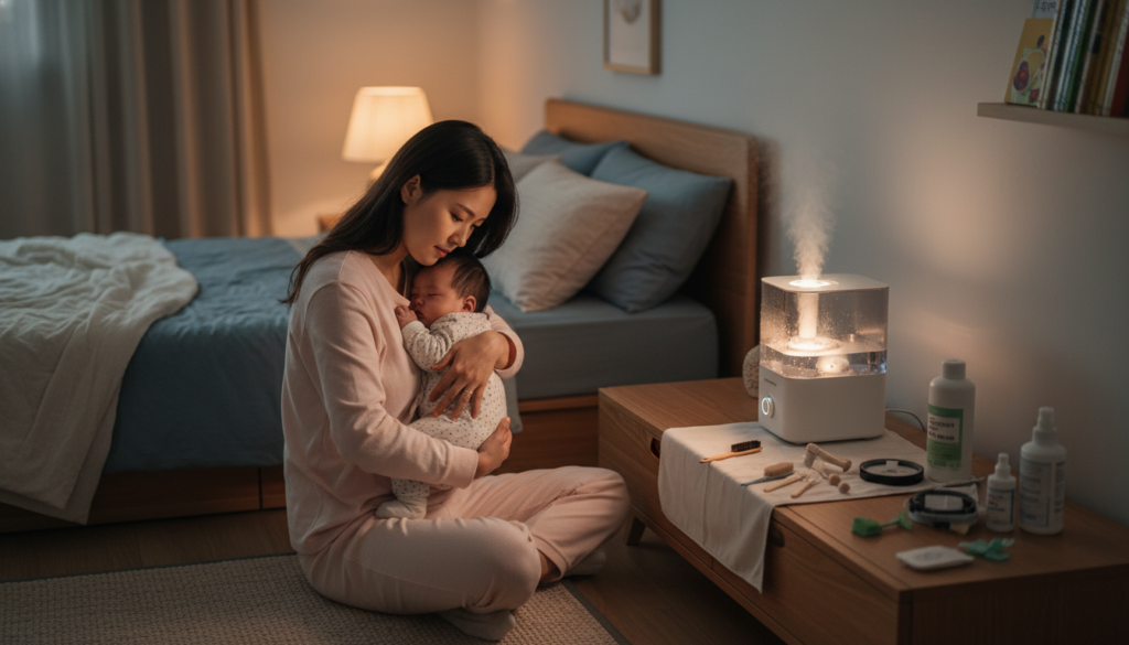 아기 가습기 사용이 규칙적으로 만들기 어려울 때, 과도한 관리의 문제는