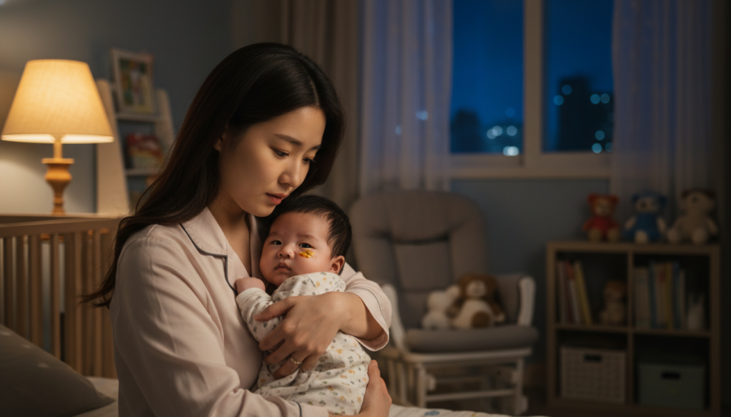 아기 눈곱이 어린이집 다녀온 뒤 생길 때, 언제 병원에 가야 할까