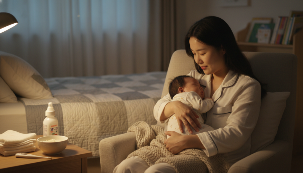 소아 묽은 변이 식후에 나타날 때, 집에서 할 수 있는 관리 기준은